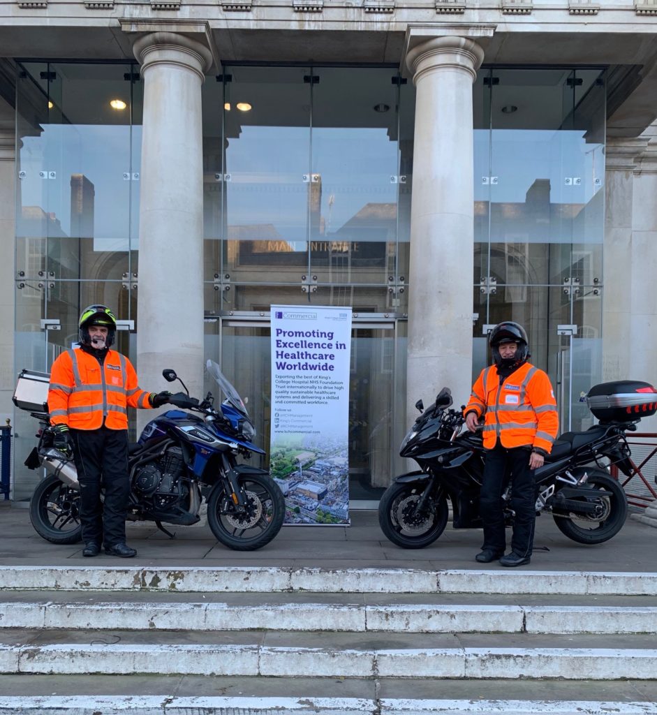 Kings College Hospital Motorcycle Covid testing