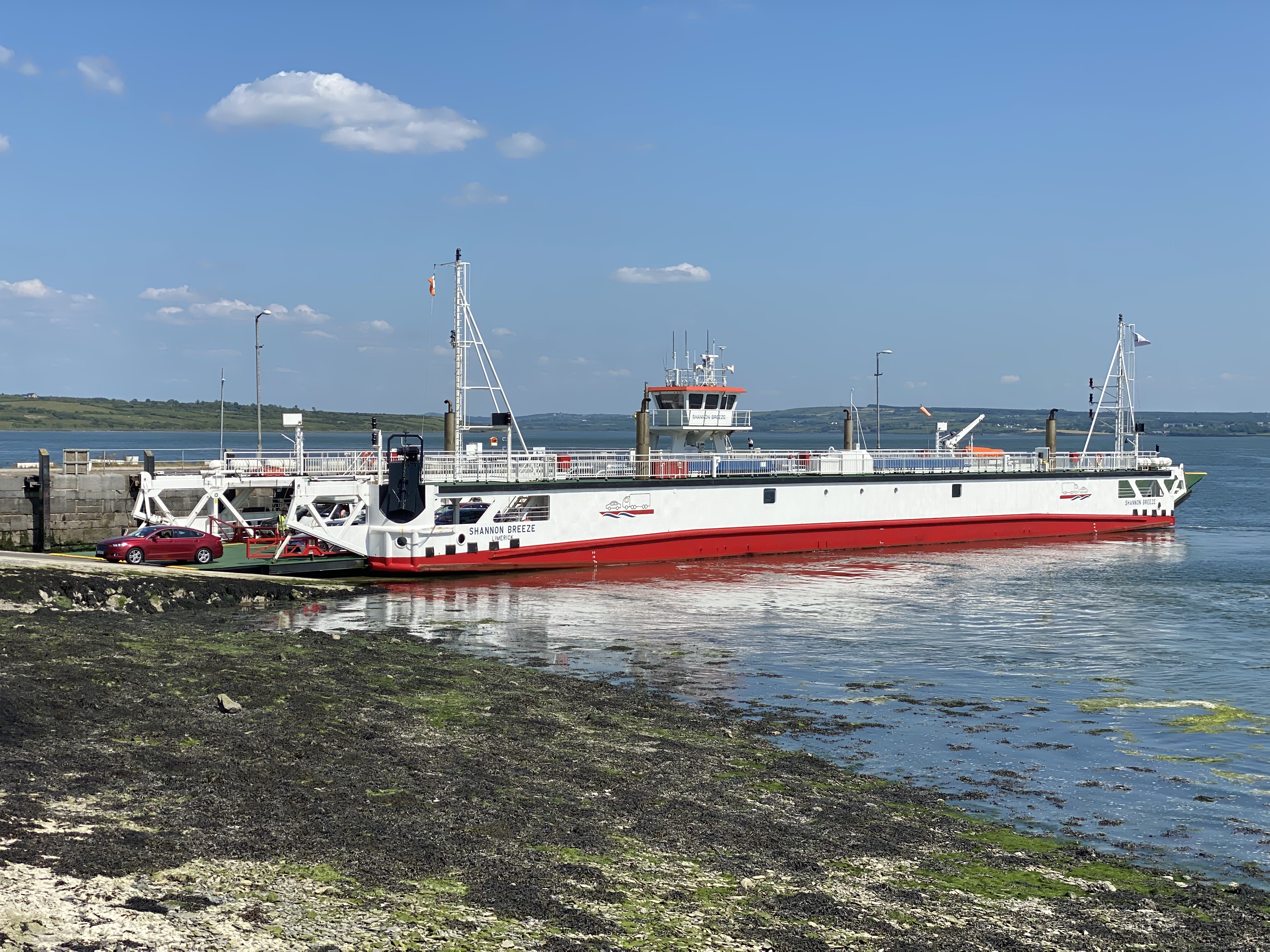 Ferry to carry the cyclists and motorcycles in Ireland